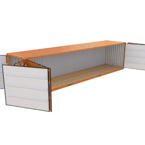 Container con abertura lateral 40pies HC Open Side con 2 puertas