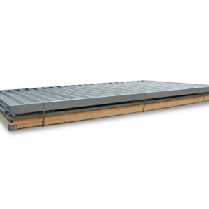 Contenedor de almacenamiento XXL de 3 metros RAL 7021 gris negro, con puerta de una hoja, A7741