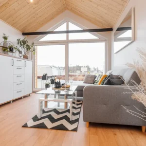 Casa Móvil T2 GABANA – 35 m² con Altillo – Estilo Cabaña Nórdica