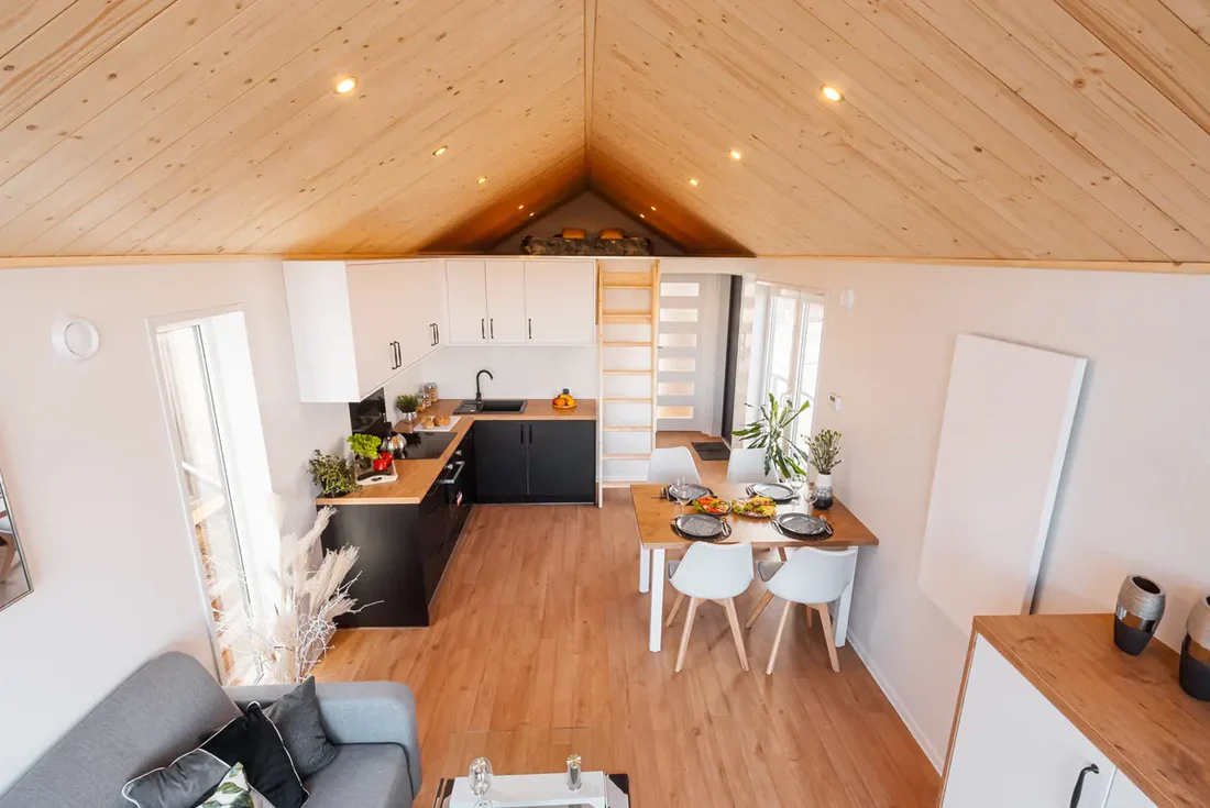Casa Móvil T2 GABANA – 35 m² con Altillo – Estilo Cabaña Nórdica - Imagen 7