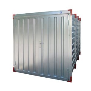 Contenedor de almacenamiento LC2, galvanizado, con puerta de dos hojas, Al. 2190 × An. 2180 × Pr. 2230 mm