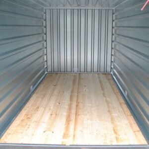 Contenedor de almacenamiento LC2, galvanizado, con puerta de dos hojas, Al. 2190 × An. 2180 × Pr. 2230 mm