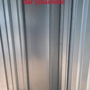 Contenedor de materiales MC2, galvanizado, Al. 2090 × An. 2142 × Pr. 2022 mm, puerta frontal de una hoja