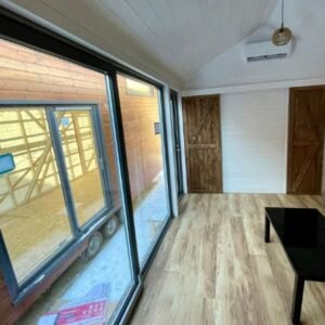 Casa Móvil 10 × 3,5 m – 35 m² – Planta con 2 Dormitorios y Salón