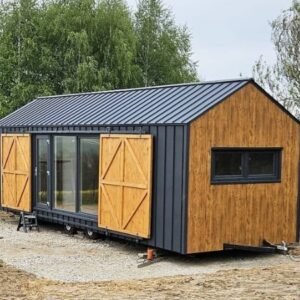 Casa Móvil 10 × 3,5 m – 35 m² – Planta con 2 Dormitorios y Salón