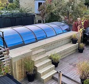Piscina Contenedor Nueva con Cubierta Premium, 6,2 m x 2,5 m