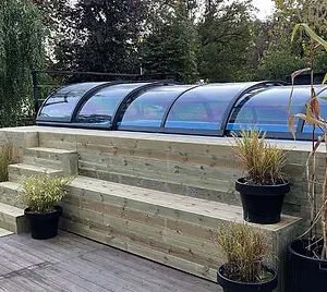 Piscina Contenedor Nueva con Cubierta Premium, 6,2 m x 2,5 m