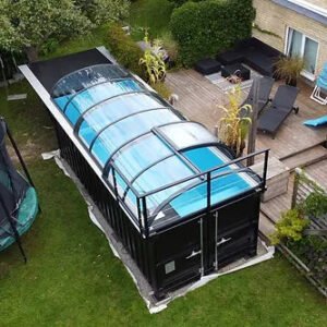 Piscina Contenedor Nueva con Cubierta Premium, 6,2 m x 2,5 m