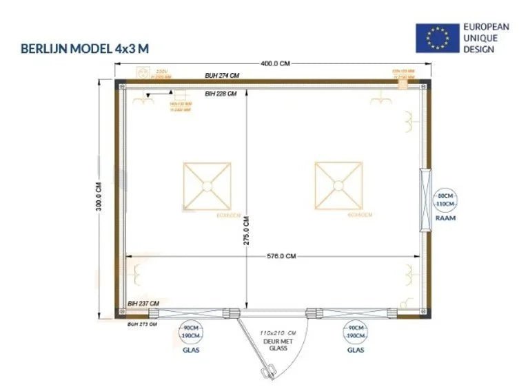 Contenedor Oficina Nuevo 4x3 Metros "Modelo Berlín" - Imagen 11
