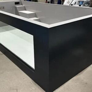 Piscina de Polipropileno de 6,5 m x 2,5 m con Ventanal de 4 m