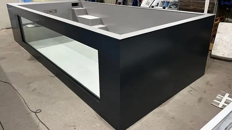Piscina de Polipropileno de 6,5 m x 2,5 m con Ventanal de 4 m - Imagen 5