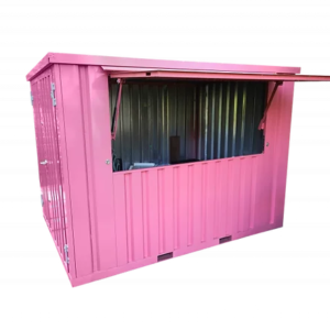 Contenedor Bar Plegable 3 x 2 m - Rosa RAL 3014