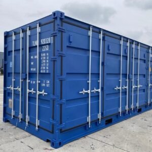Contenedor Marítimo 20 Pies Apertura Lateral Completa Azul Nuevo