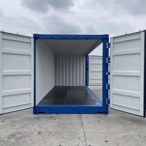 Contenedor Marítimo 20 Pies Apertura Lateral Completa Azul Nuevo