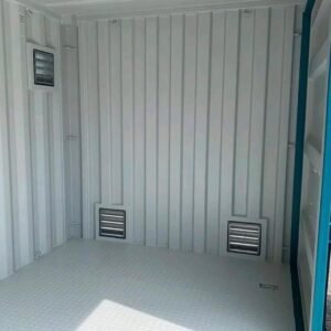 Contenedor marítimo 20 pies nuevo – Puertas laterales full side + puertas estándar – Color arena