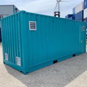 Contenedor marítimo 20 pies nuevo – Puertas laterales full side + puertas estándar – Color arena