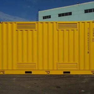 Contenedor High Cube 20 Pies Apertura Lateral para Materias Peligrosas Amarillo