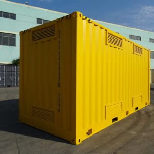Contenedor High Cube 20 Pies Apertura Lateral para Materias Peligrosas Amarillo