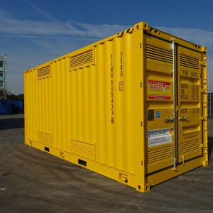 Contenedor High Cube 20 Pies Apertura Lateral para Materias Peligrosas Amarillo