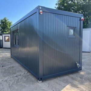 Contenedor Oficina con Cocina, Aseo y Ducha 6,00 x 2,43 m