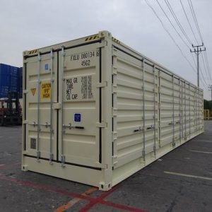 Contenedor marítimo de primera clase de 40 pies, lados abiertos
