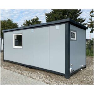 Contenedor de Oficina 6,00 x 2,40 m con Baño, Ducha y Cocina