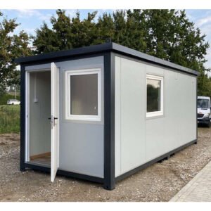 Contenedor de Oficina 6,00 x 2,40 m con Baño, Ducha y Cocina