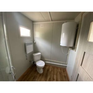Contenedor de Oficina 6,00 x 2,40 m con Baño, Ducha y Cocina