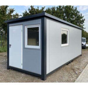 Contenedor de Oficina 6,00 x 2,40 m con Baño, Ducha y Cocina